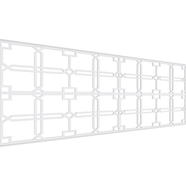 Ekena Millwork Set of Four Panels for 94 1/2"W x 32 1/4"H Englewood Fretwork Wainscot Wall Paneling WPKP16X01X47EWD - main
